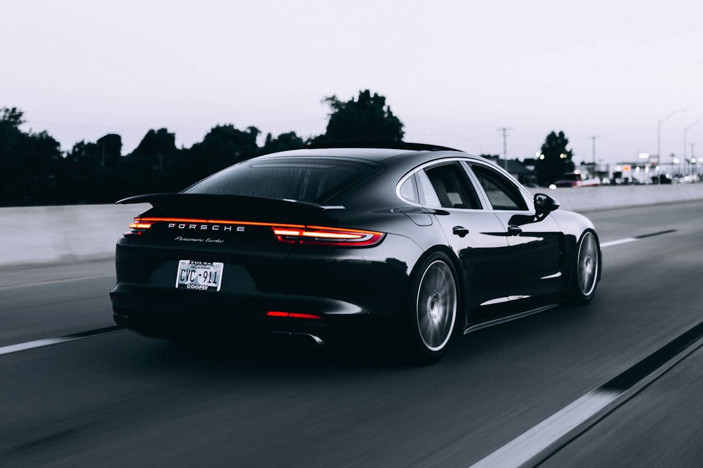 Representative car on an open road